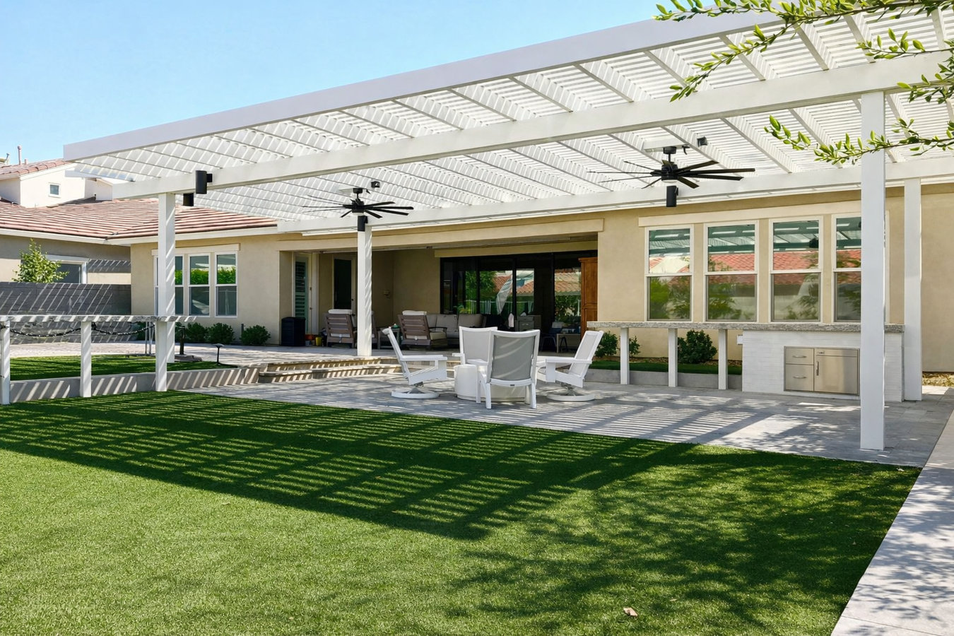 Patio cover installation